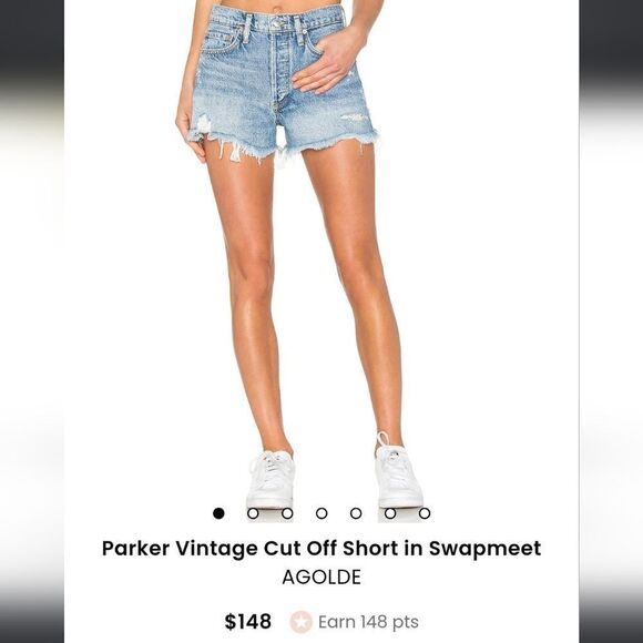 **Agolde Light Wash Denim Shorts 29 CUT# 46986 STYLE# A026-811 - Picture 10 of 10